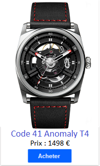 Tarif best sale montre code41